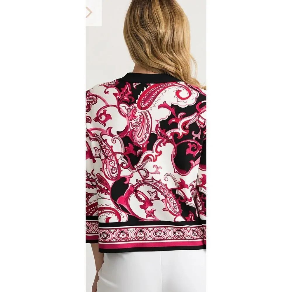 Joseph Ribkoff Vanilla-Multi Jacket size 14 - Picture 3 of 8